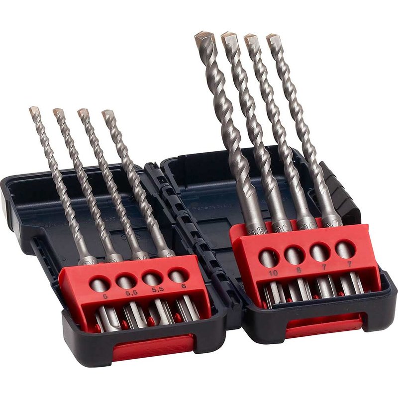 Bosch SDS Plus 8PC Tough Box Single 2607019904
