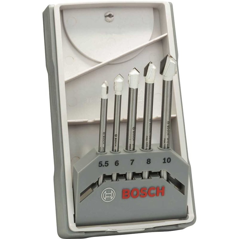 Bosch Powertool Accessories CYL-9 Ceramic Tile Drill Bit Set, 5 Piece 2608587170
