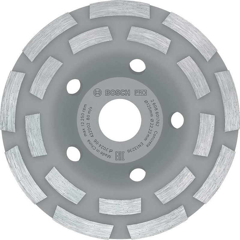 Bosch PRO Long Life Diamond Grinding Head for Concrete 125mm 125mm