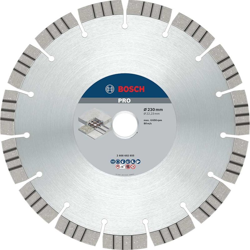 Bosch PRO Concrete Diamond Cutting Disc 230mm