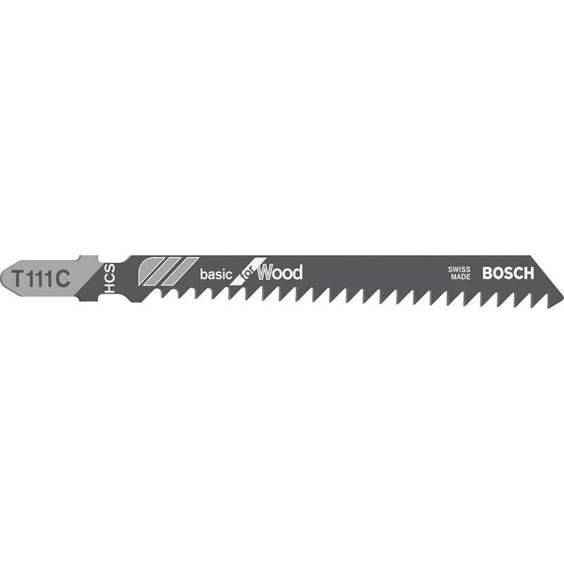 Bosch T111C Basic Jigsaw Blade for Wood (Pack of 100) 2608637878