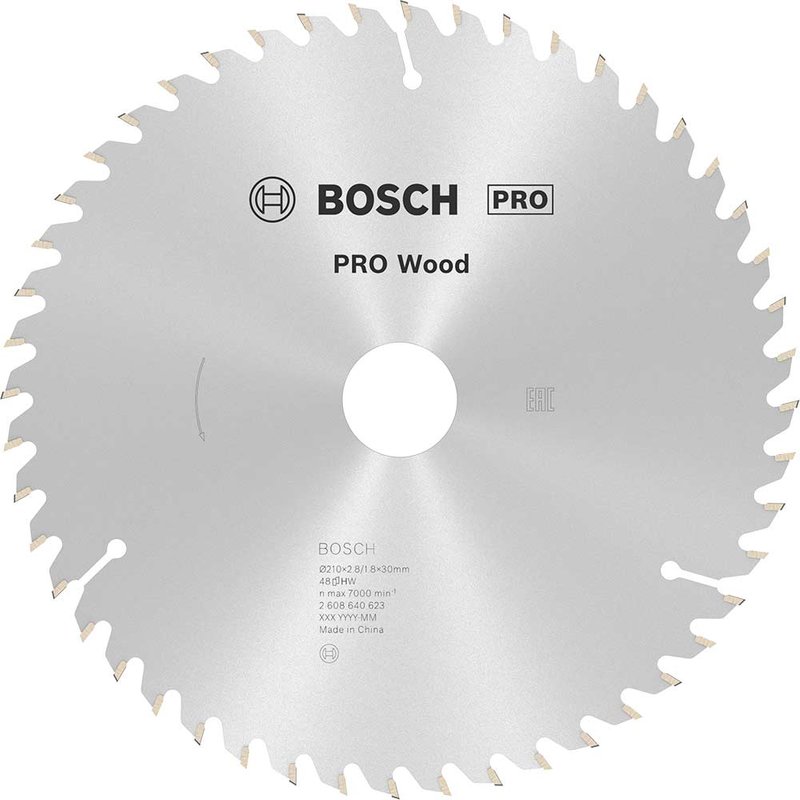Bosch 210mm 48T Wood Circular Saw Blade Optiline - 2608640623 210mm