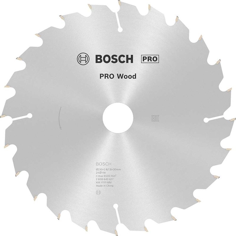 Bosch PRO Optiline Wood Cutting Saw Blade 230mm 24T 30mm