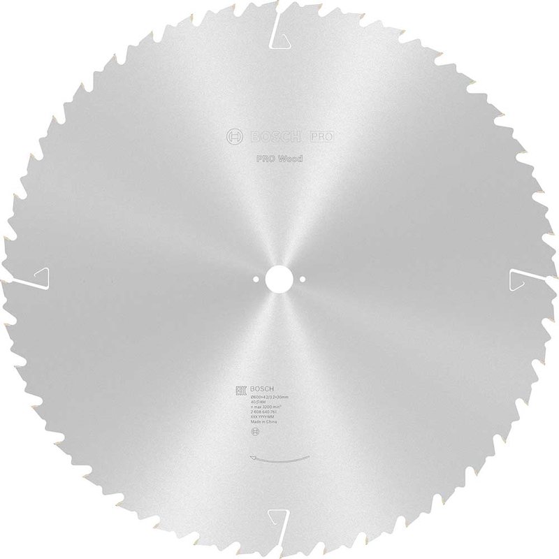 Bosch PRO Wood Cutting Table Saw Blade 600mm 40T 30mm