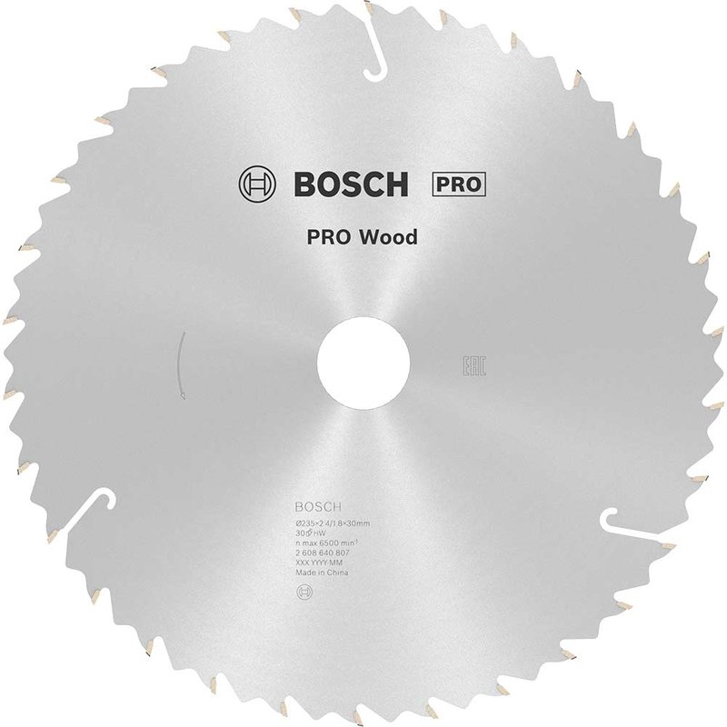 Bosch PRO Speedline Wood Cutting Saw Blade 235mm 30T 30mm