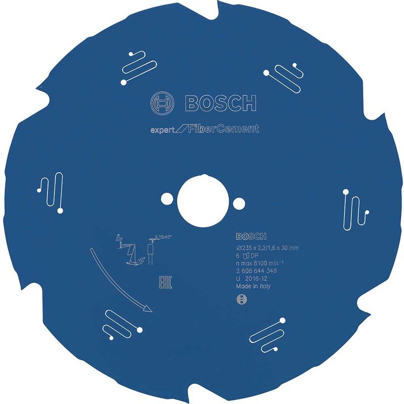 Bosch EXPERT Fiber Cement Cutting Saw Blade 235mm 6T 30mm