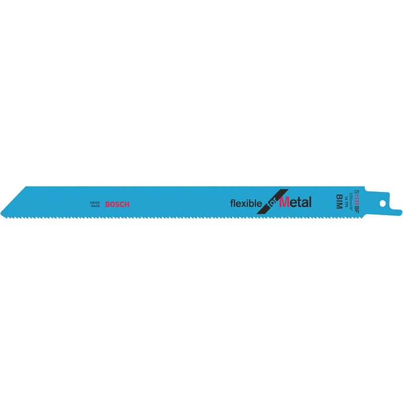 Bosch Powertool Accessories S 1122 BF Flexible for Metal Reciprocating Saw Blade 225mm 14 TPI (Pack 100) 2608656032
