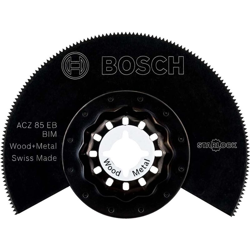 Bosch ACZ EB BIM Starlock Oscillating Multi Tool Metal and Wood Segment Saw Blade 85mm Pack of 1