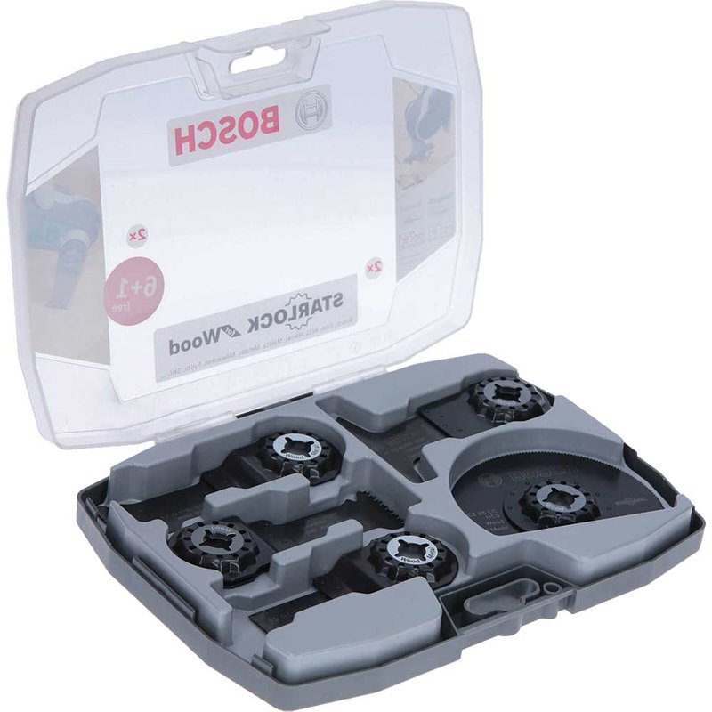 Bosch 2608664623 Starlock Multi-Tool Blade Set for Wood (7 Piece) 2608664623