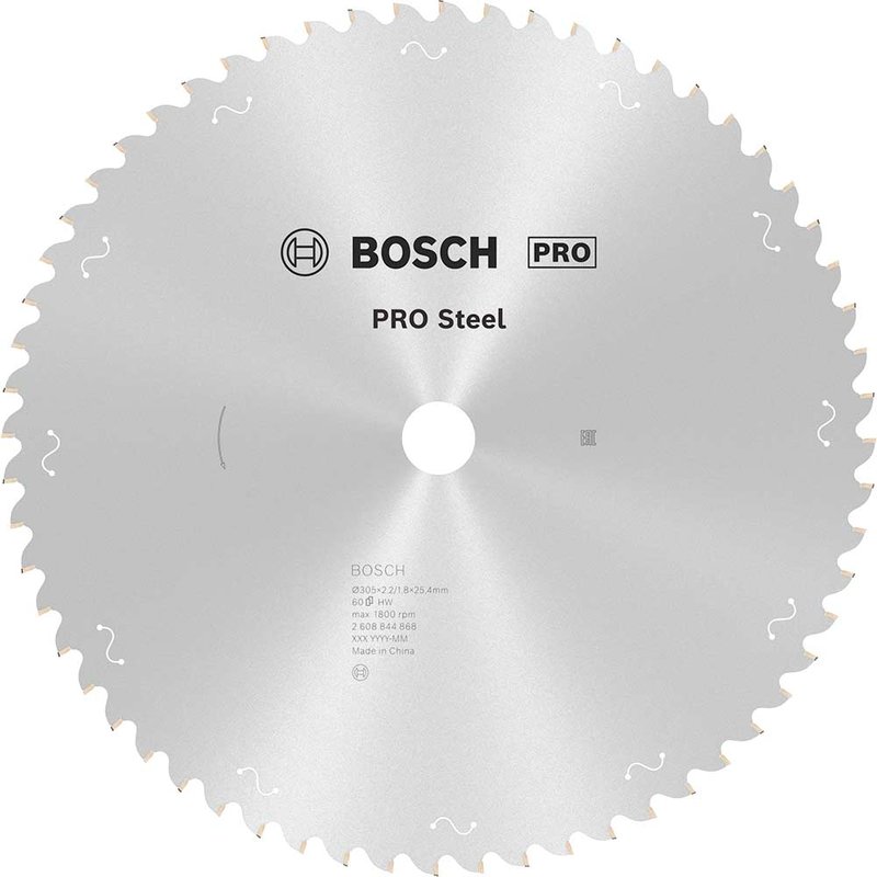 Bosch PRO Circular Saw Blade for Metal Cutting Chop Saws 305mm 60T 25.4mm