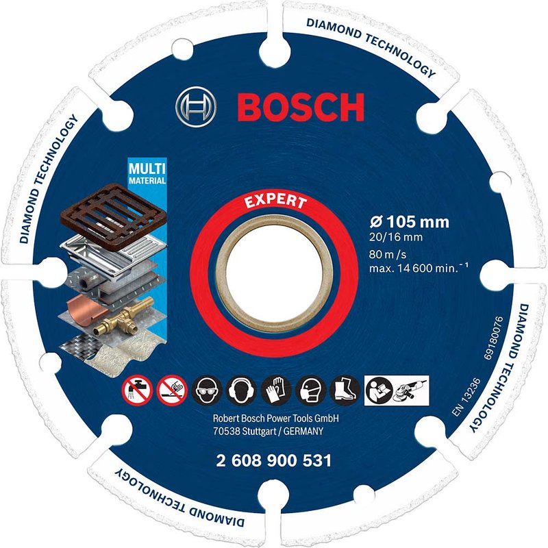 Bosch EXPERT Diamond Metal Cutting Disc 105mm