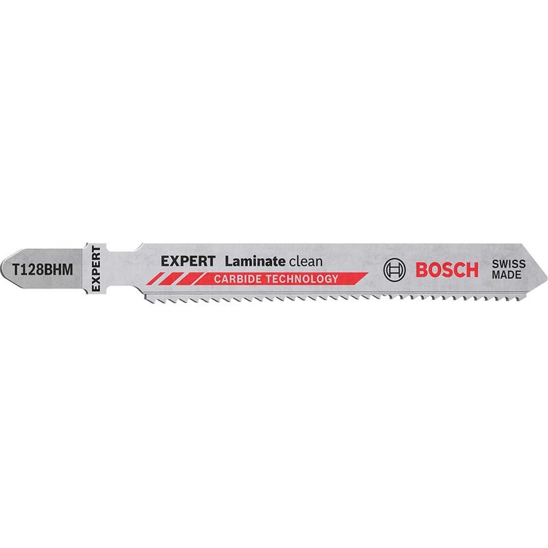 Bosch T128BHM EXPERT Clean Jigsaw Blade for Laminate 92mm (Pack of 3) 2608900542