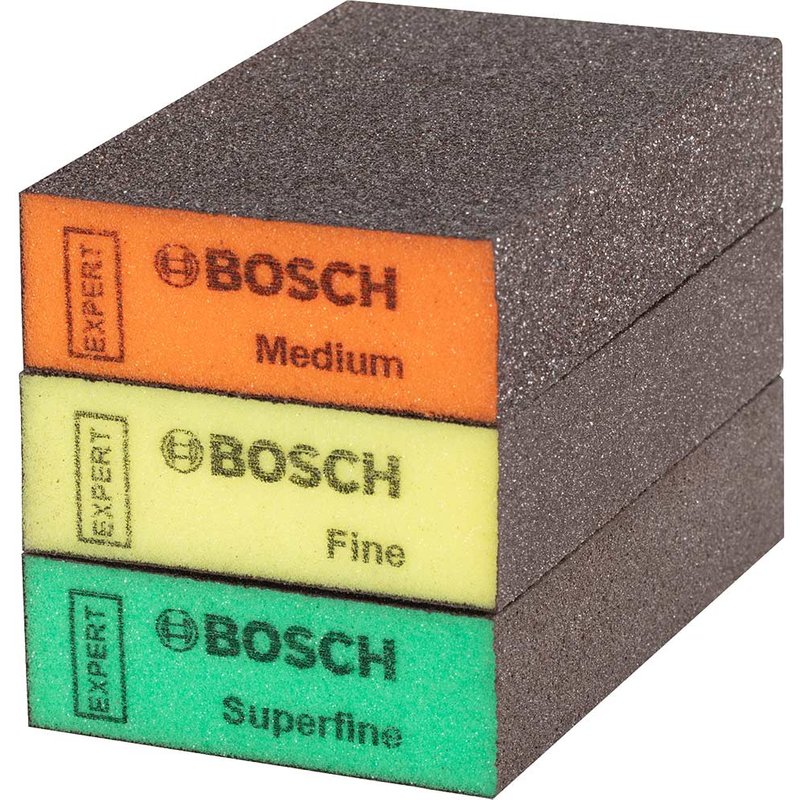 Bosch Powertool Accessories XPERT S471 Standard Sanding Block Set, 3 Piece 2608901175