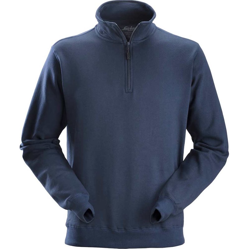 Snickers 2818 Mens 1/2-Zip Sweatshirt Navy XS