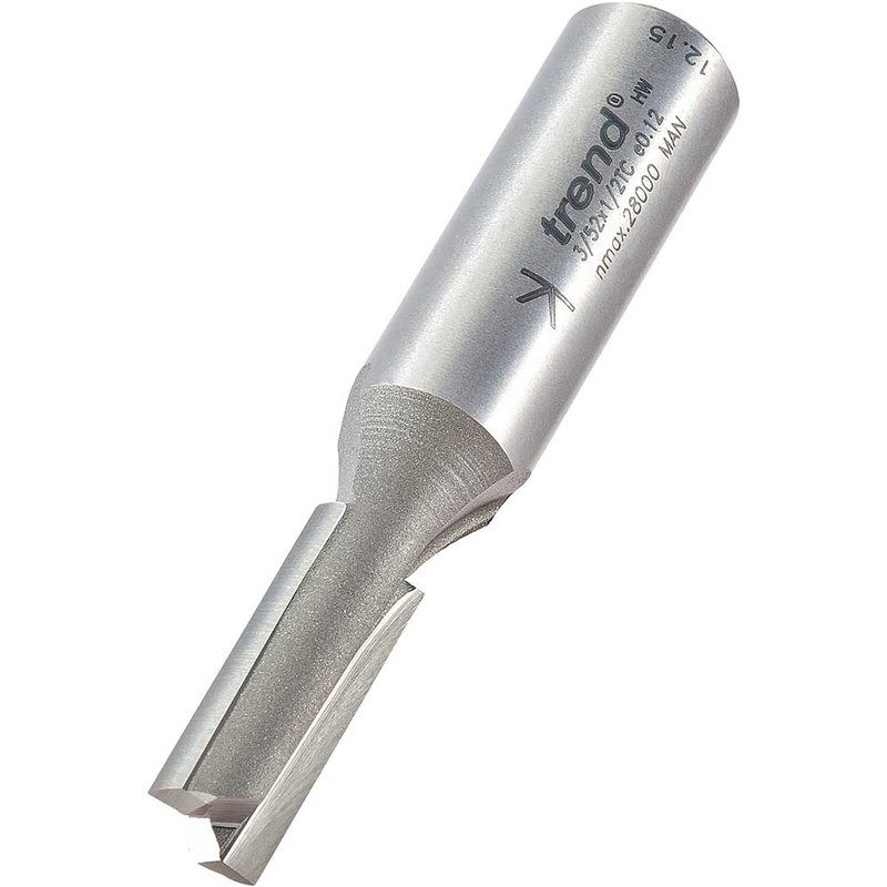 Trend Professional Two Flute Straight Router Cutter 9mm 25mm 1/2"