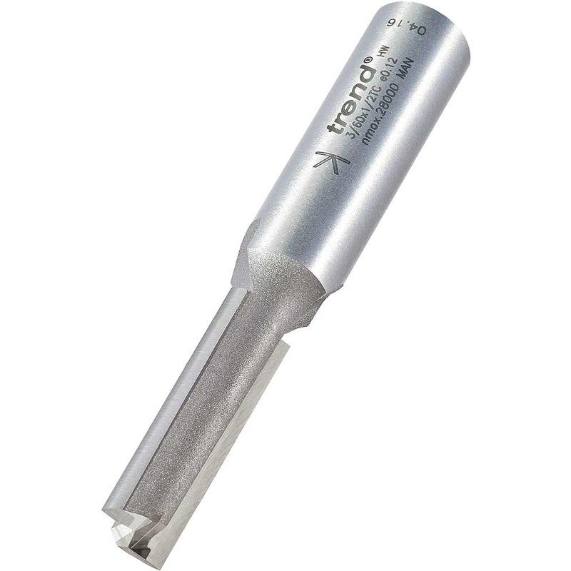 Trend Professional Two Flute Straight Router Cutter 10mm 35mm 1/2"