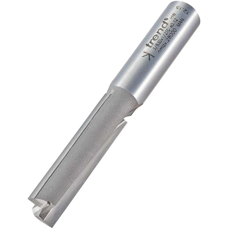 Trend 3/83D x 1/2 TCT Two Flute Workshop Cutter 12.7 x 50mm 3/83DX1/2TC