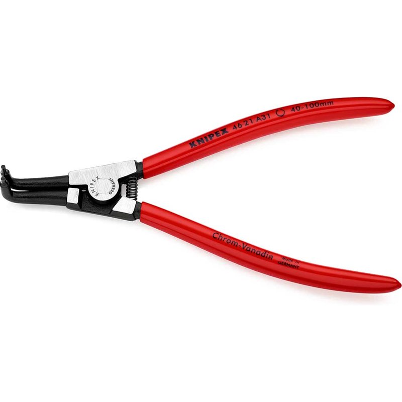 Knipex 46 21 A31 Circlip Pliers External 90° Bent Tip 40 - 100mm 46 21 A31 SB