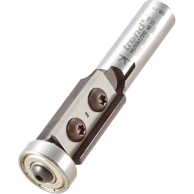 Trend Rotatip Trimmer Bearing Guided Router Cutter 19mm 30mm 1/2"