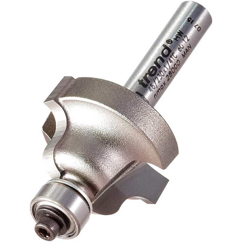 Trend Roman Ogee Bearing Guided Router Cutter 25.4mm 15.9mm 1/4"