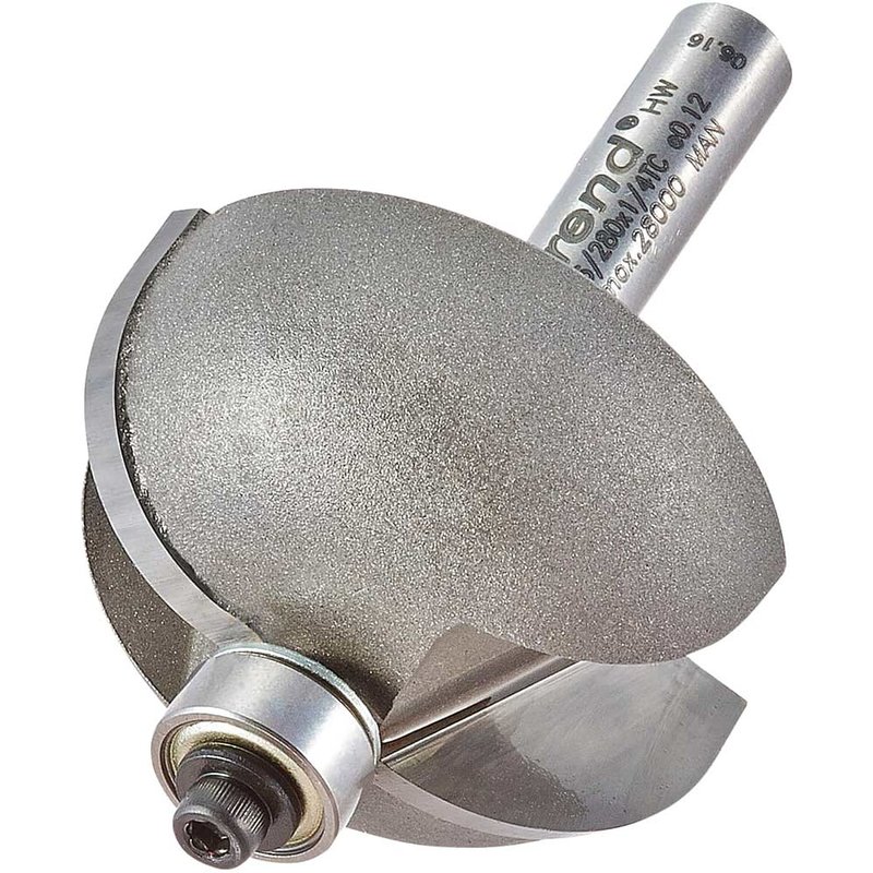 Trend Cove Bearing Guided Router Cutter 34.9mm 16mm 1/4"