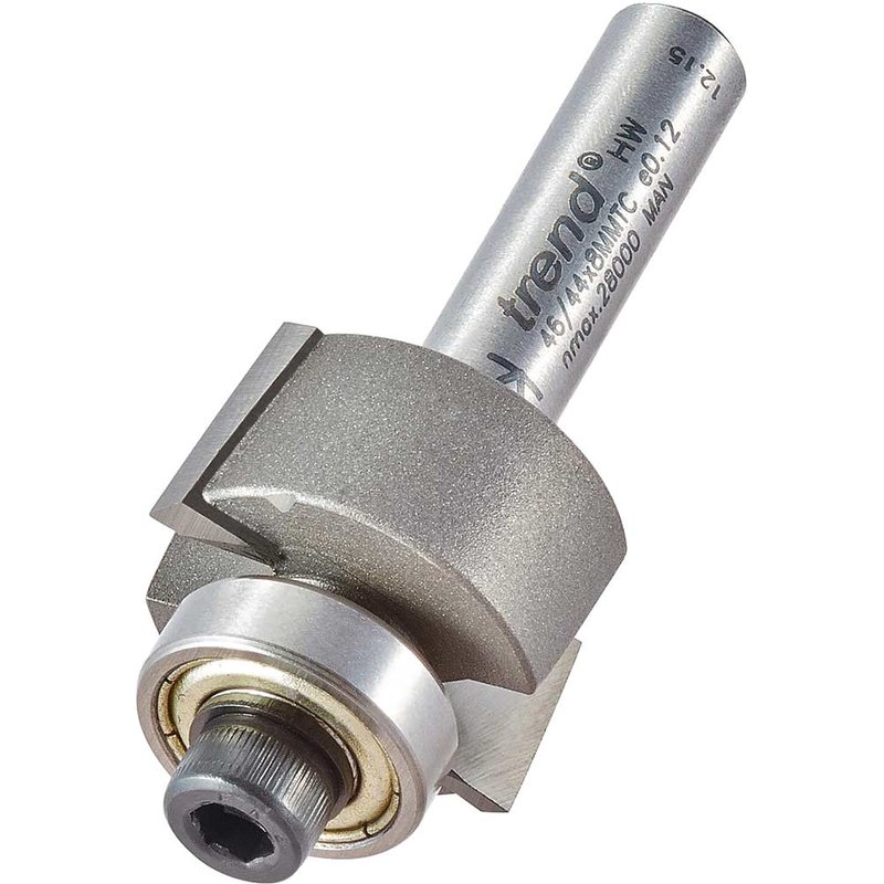 Trend Bearing Guided Rebate Set Router Cutter 24mm 12.7mm 8mm