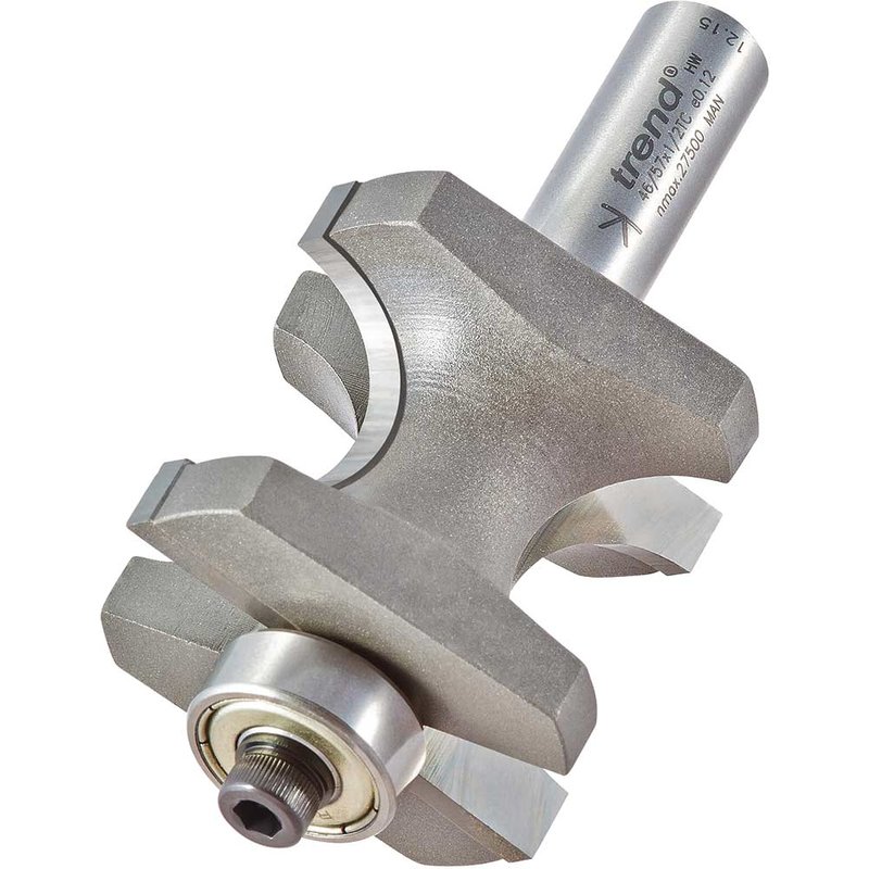 Trend Staff Bead Bearing Gudied Router Cutter 44.8mm 41mm 1/2"