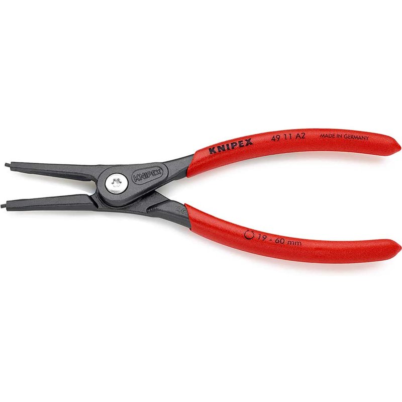 Knipex 49 11 A2 Precision Circlip Pliers External Straight 19-60mm 49 11 A2 SB