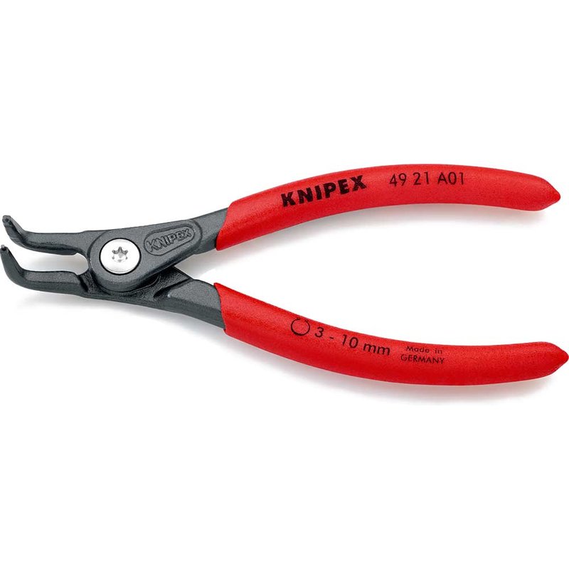 Knipex 49 21 A01 Precision Circlip Pliers External 90° Bent Tip 3-10mm 49 21 A01 SB