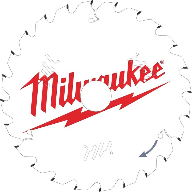 Milwaukee Wood Cutting Circular Table Saw Blade 210mm 24T 30mm