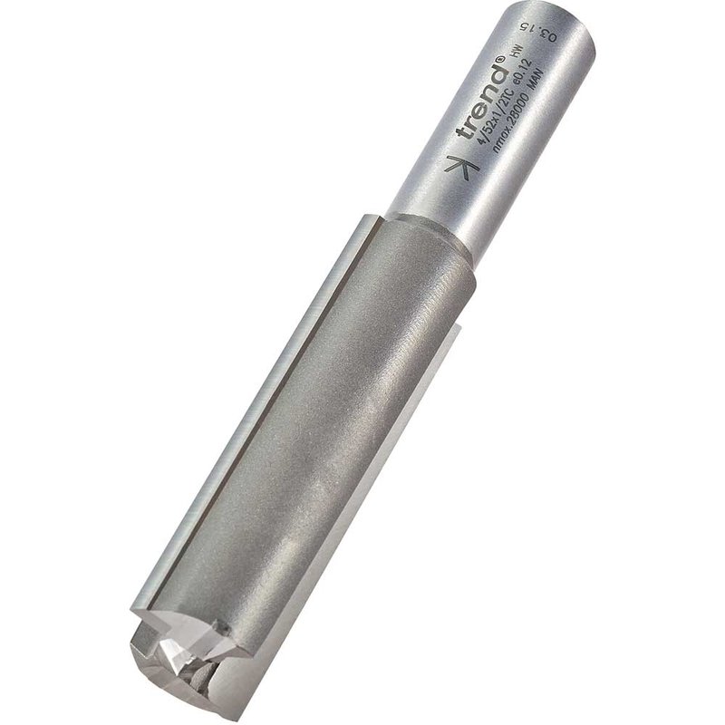 Trend Professional Two Flute Straight Router Cutter 19.1mm 63mm 1/2"