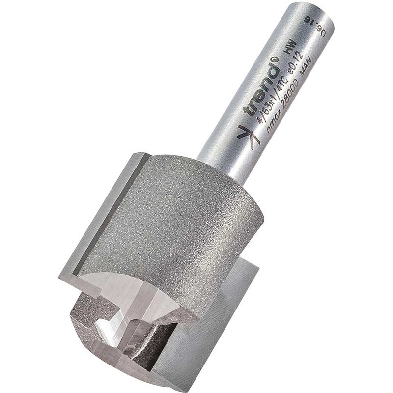Trend Professional Two Flute Straight Router Cutter 20mm 20mm 1/4"