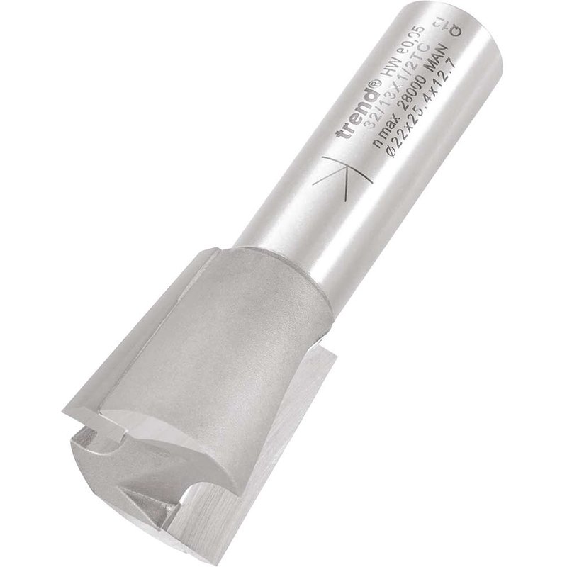 Trend Stair Housing Dovetail Right Hand Rotation Router Cutter 22mm 25.5mm 1/2"