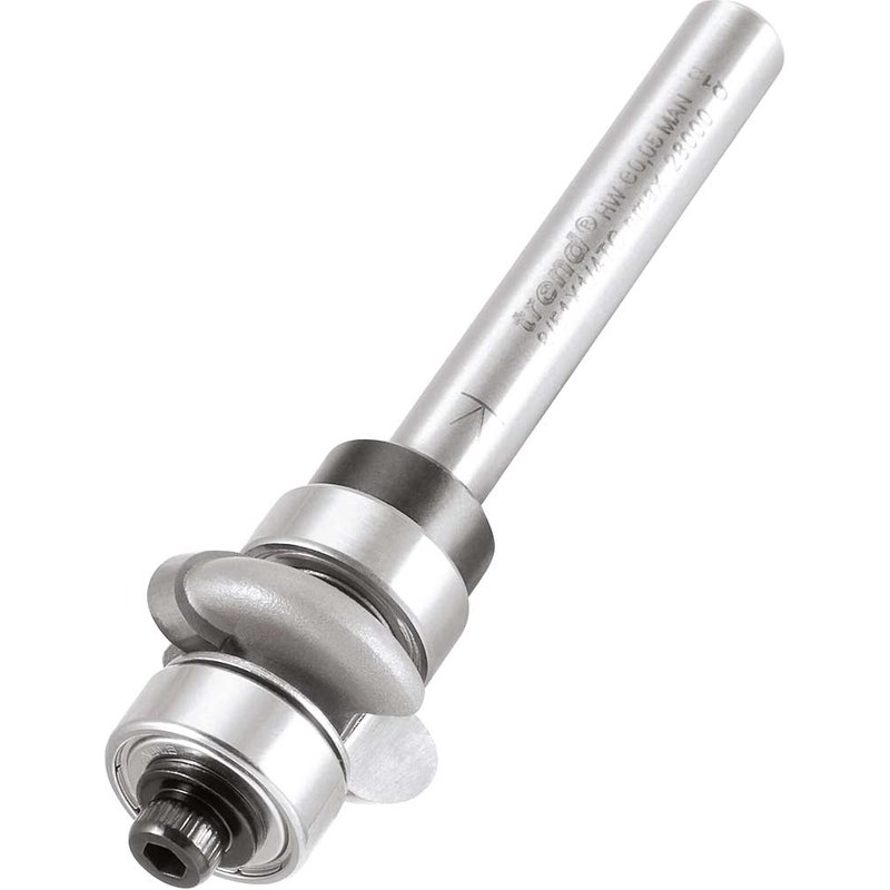 Trend Bearing Guided Sunk Bead Router Cutter 19.1mm 6.4mm 1/4"