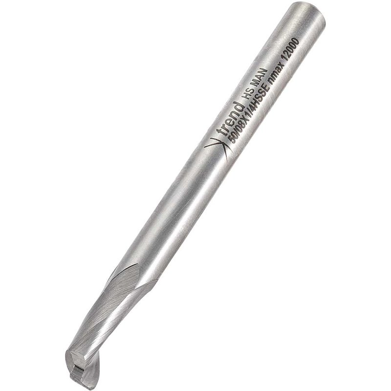 Trend Aluminium UPVC Single Flute Helical Upcut Cutter 8mm 14mm 1/4"