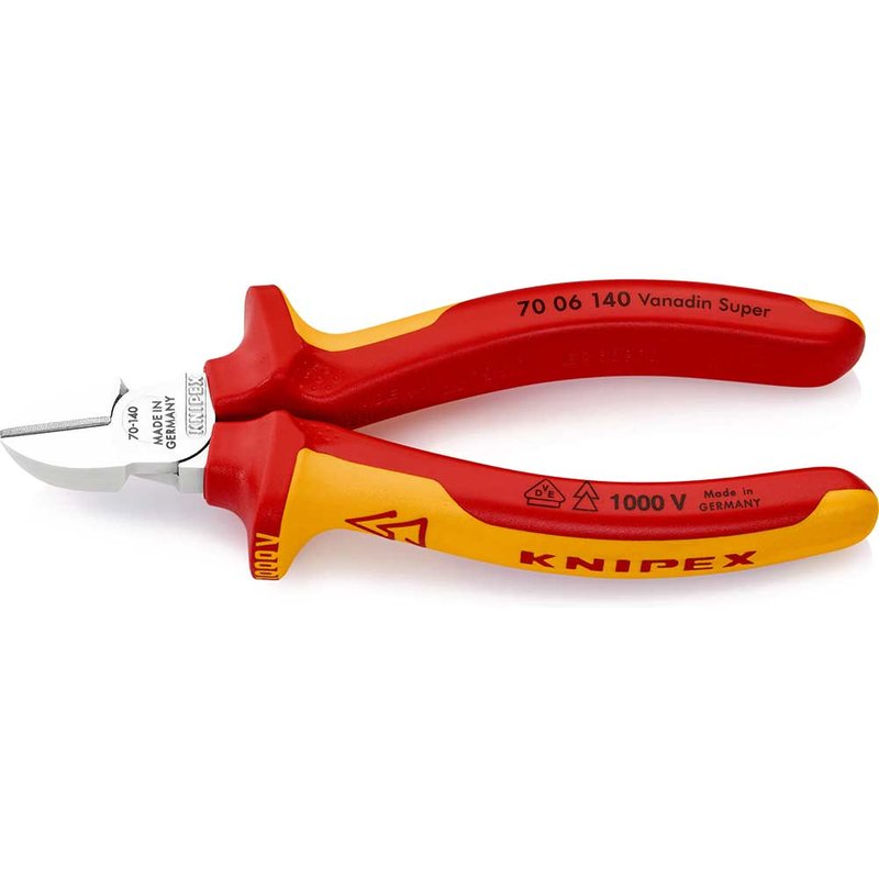 Knipex 70 06 VDE Insulated Diagonal Cutting Pliers 140mm