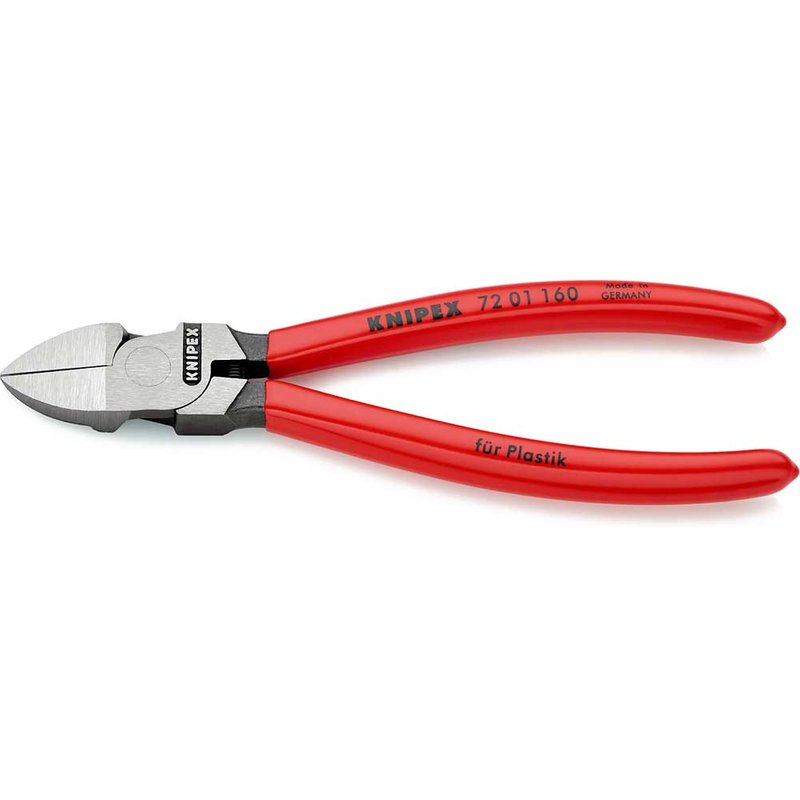 Knipex 72 01 160 Diagonal Cutters for plastics 160mm 72 01 160 SB