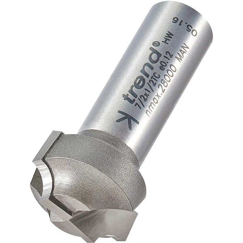 Trend Ovolo Rounding Over Router Cutter 22mm 12mm 1/2"