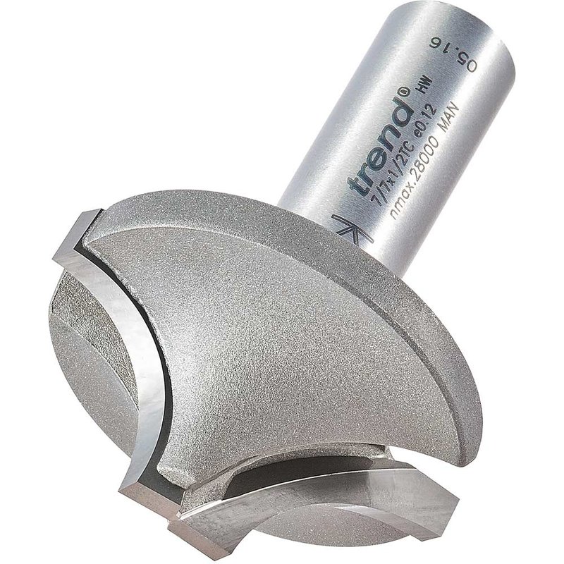 Trend Ovolo Rounding Over Router Cutter 41mm 20mm 1/2"