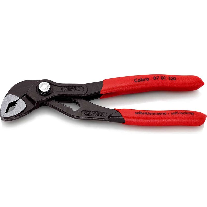 Knipex 87 01 150 Cobra® High-Tech Water Pump Pliers Plastic Coated Grip 150mm 87 01 150 SB