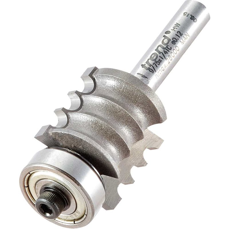 Trend Multi Reed Bearing Guided Router Cutter 20mm 20mm 1/4"