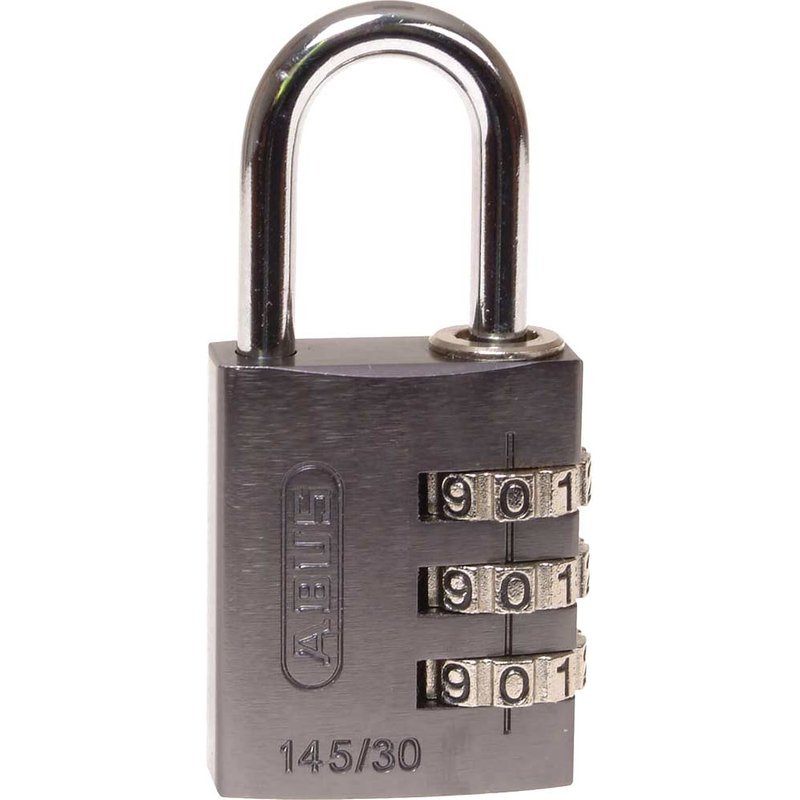 ABUS Mechanical 145/30 30mm Aluminium Combination Padlock Titanium 46585 10046585-01