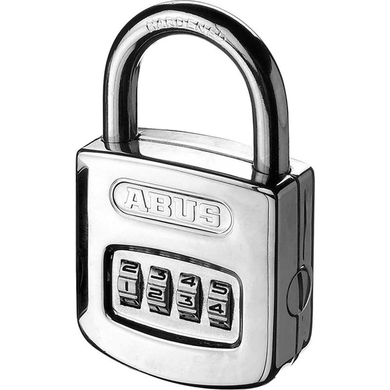 ABUS Mechanical 160/50 50mm Steel Case Die-Cast Body Combination Padlock (4-Digit) Carded 10032076-01