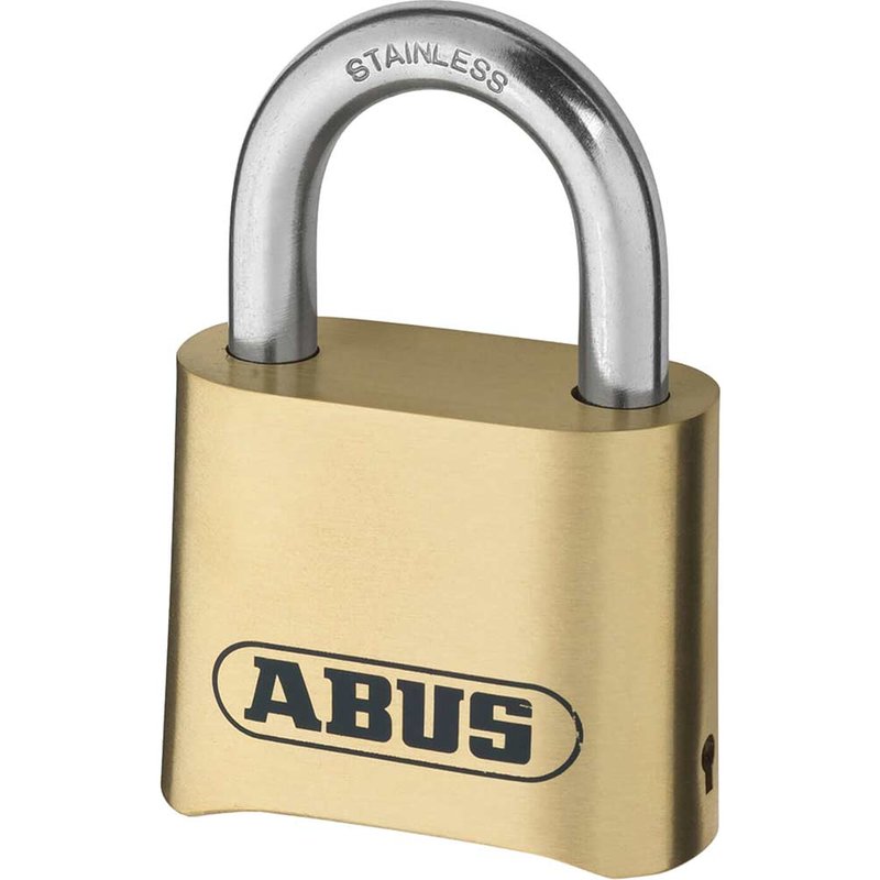 ABUS Mechanical 180IB/50 50mm Brass Body Combination Padlock (4-Digit) Carded 10032074-01