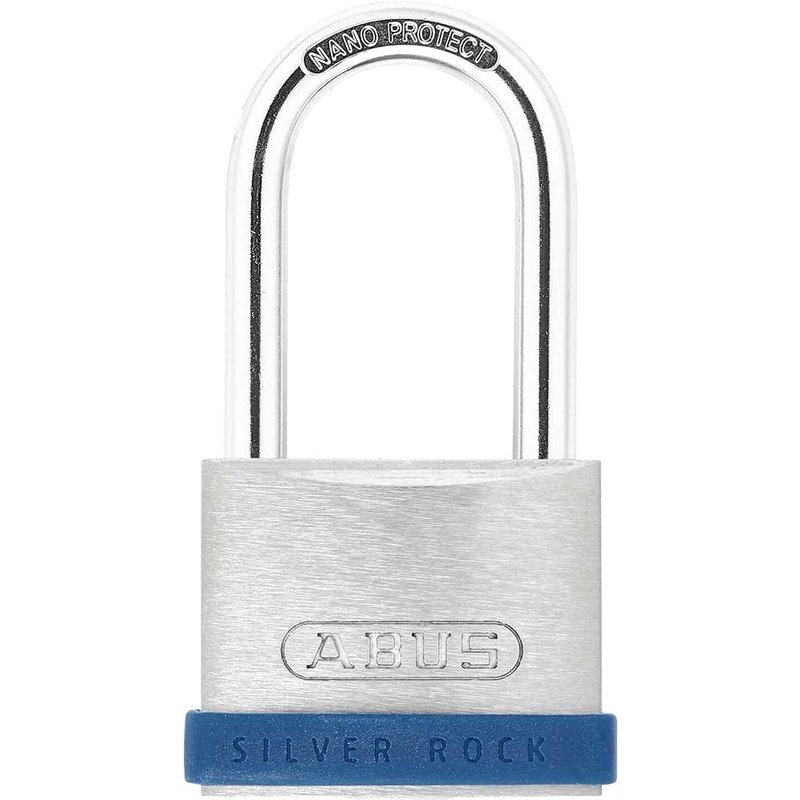 ABUS Mechanical 40mm Silver Rockâ„¢ 5 Padlock Long Shackle 40mm 10080885-01