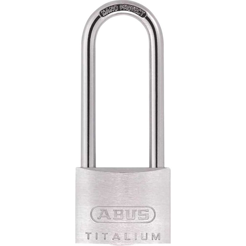 ABUS Mechanical 64TI/50mm TITALIUMâ„¢ Padlock 80mm Long Shackle Keyed Alike KA6511 10056209-01