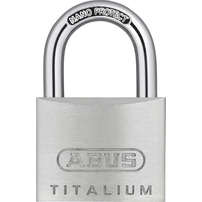 ABUS Mechanical 64TI/60mm TITALIUMâ„¢ Padlock Carded 10056383-01