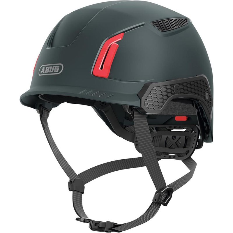 ABUS Mechanical SPECTOR Vented Safety Helmet TITAN Black 10099773-01