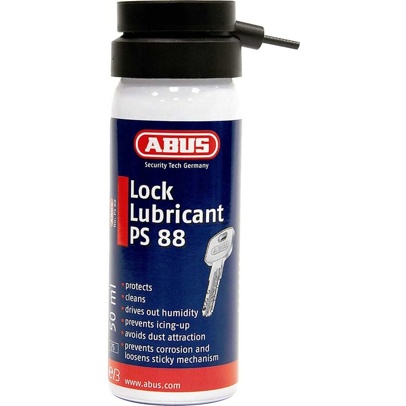 ABUS Mechanical PS88 Lock Lubricating Spray 50ml Carded 10035421-01