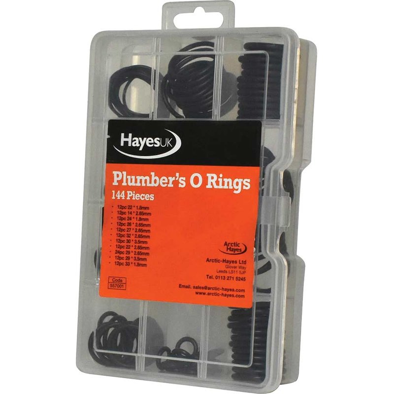 Arctic Hayes Plumber's O-Ring Kit, 144 Piece 557001